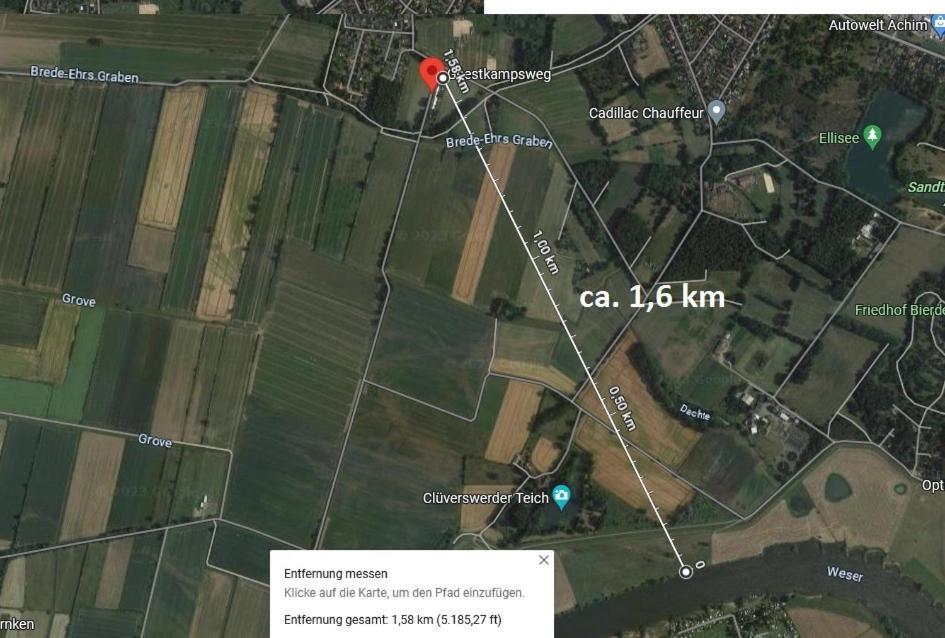 Ferienwohnung Fuer 4 Personen In Bester Lage Ca. 15 Km Von Bremen City آخيم المظهر الخارجي الصورة